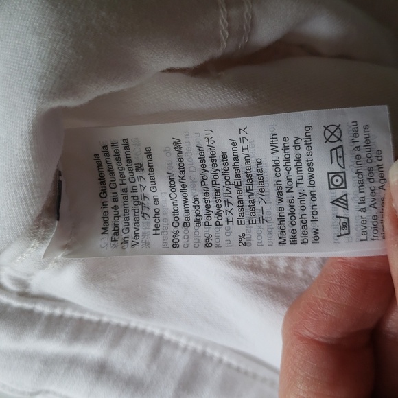 Madewell 10" High-Rise Skinny Jeans Women 31 White Stretchy Classic Minimalist - Picture 11 of 15